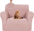MAXIJIN Chair Covers for Living Room 1 Piece Stretch Sofa Chair Slipcovers with Arms (31"-46") Furniture Protector for Dog Pet Couch Armchair Cover (Chair, Diamond Pattern Dusty Pink)