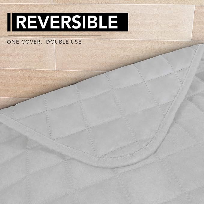 Easy-Going Sectional Couch Covers for Dogs L Shape Sofa Cover Reversible Sofa Slipcover Chaise Lounge Cover Furniture Protector Cover for Pets Dog Cat (42 x 52 inches, Light Gray/Light Gray) | Soft Sofa Slipcover For Dogs, Fits Left/Right Chaise Lounge...