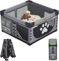 Loobani Foldable Dog Playpen Indoor/Outdoor,1 Min Setup, 43.3"x43.3"x27.1" | 690D Oxford Fabric & Reinforced Steel/Iron Frame, Portable Puppy Playpen With Rugged Carry Bag For Home &Travel