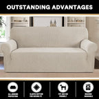 Couch Covers for 3 Cushion Couch Sofa Pet Friendly Extra Large Couch Cover for Oversized Sofa Washable Furniture Protector Fitted Sofa Slipcovers Stay in Place(XL Sofa, Island Fossi)