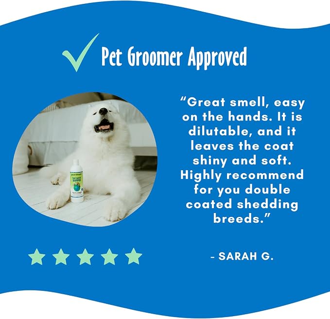 earthbath Green Tea & Awapuhi Shed Control Dog Shampoo, 16 Oz (1 Pack) | Cruelty Free Dog Shampoo, Helps Relieve Shedding & Dander, Made in USA