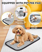 BurgeonNest Center Console Dog Car Seat for Small Dogs up to 9 lbs (Graffiti)