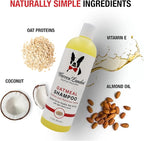 Warren London Oatmeal Dog Shampoo - Soothing Relief for Itchy, Flaky, Dry, & Sensitive Skin - Infused with Vitamins & Neem Oil - Stops Scratching - Made in USA - 17 oz
