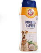 Arm & Hammer for Pets Soothing Oatmeal Dog Shampoo, Vanilla Coconut Scent, Baking Soda Odor Control, Moisturizing Shampoo for Dry Dog Skin, pH Balanced for Dogs, 20 Fl Oz - 6 Pack