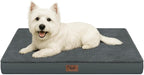 Waterproof Orthopedic Dog Crate Bed for Small Dogs & Cats | Egg Crate Foam, Fits 24x18 Crates, TPU Waterproof Layer, Machine Washable 1680D Oxford Cover, Small Pets Up to 20 lbs