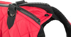 Gooby Fashion Vest Dog Jacket - Red, Medium - Warm Zip Up Bomber Vest with Dual D Ring Leash - Winter Water Resistant Small Dog Sweater