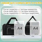 Petskd Small Pet Carrier 17" L x 12" W x 8.5" H Airline Approved, Black | for JetBlue/Frontier/Spirit Airlines, Lockable Safety Zippers and Anti-Scratch Mesh, Pets Under 8 lbs
