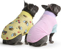 Spark Paws Sunblock Dog T-Shirt, SPF30 Protection, Lightweight Breathable Quick Dry for Dogs with Sensitive Skin - Bees & Gelato (Set of 2) - Size L