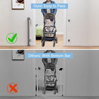 PRObebi Retractable Baby & Dog Gate - Extends to 54" Wide, 34" Tall - Stair, Doorway & Hallway Use
