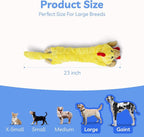 SHARLOVY Dog Squeaky Toys Pack, Bubble Plush Puppy Teething Pet Toys, Crinkle No Stuffing Animals Dog Toy, Doggies Chew for Large Small Medium Breeds