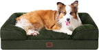 EHEYCIGA Orthopedic Dog Beds Large Sized Dog, Waterproof Washable Pet Bed | Non-Slip Bottom and Egg-Crate Memory Foam XL Dog Couch Bed with Washable Removable Cover, Dark Green, 41Inch