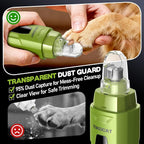 Whisper-Quiet Dog Nail Grinder 50%More Power for Sensitive Dogs,Cat | 6-Speed Pet Nail Trimmer with LED Display & 4 LED Lights, 3 Grinding Bits, No Over-Cutting,Stress-Free Grooming for All Pets
