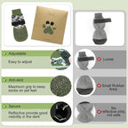 BEAUTYZOO Dog Socks to Prevent Licking Paws for Hardwood Floors Anti Slip, Dog Shoes Booties for Hot/Cold Pavement,Grippy Boots & Paw Protectors Traction Control for Small Medium Large Senior Dogs