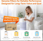 AIRROMI Air Purifier for Bedroom with A2001 Lavender Purple