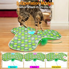Interactive Cat Toys,Moving Concealed Feathers Toy for Indoor Cats | Mouse Squeaky,Touch Activated,Cat Kitten Toy Exercise Toys for Indoor Bored Adult Cats,Rechargeable Cat Stimulation Teaser