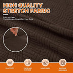 XINEAGE Stretch Armchair Slipcover, Non-Slip Pet Couch Cover,Dark Coffee | Washable Furniture Protector, Elastic Bottom, Dogs & Cats Friendly, Scratch-resistant, Fast Setup, High Elasticity