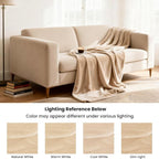 gogobunny Waterproof Flannel Blanket for Bed Couch Sofa, Reversible Double-Sided Throw for Dog Puppy Cat, Stain Resistant Furniture Protector Against Liquid Pee and Fur (90" x 108", Beige/Cream)
