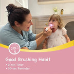 Papablic BabyHandy 2-Stage Sonic Electric Toothbrush for Babies and Toddlers Ages 0-3 Years, Pink | BabyHandy 2-Stage Toddler Electric Toothbrush for Babies and Toddlers Ages 0-3 Years