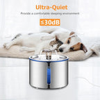 BOORCA Replacement Pump for Cat Water Fountain Dog Water Dispenser Ultra Quiet Long Lifespan Water Pump, LED Lights