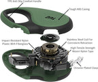 TUG 360° Tangle-Free Retractable Dog Leash with Anti-Slip Handle | 16 ft Strong Nylon Tape | One-Handed Brake, Pause, Lock (Small, Green)