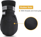 Dimicoo Water-Resistant Dog Boots for Medium Large Dogs,Non-Slip Dog Shoes for Winter Snow,Lightweight Paw Protector for Cold Pavement,Soft Dog Booties for Outdoor Walking Indoor Hardfloors
