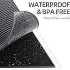 ESTHELLO Cat Litter Mat Honeycomb Double Layer Design 36’’ x 30’’ Black