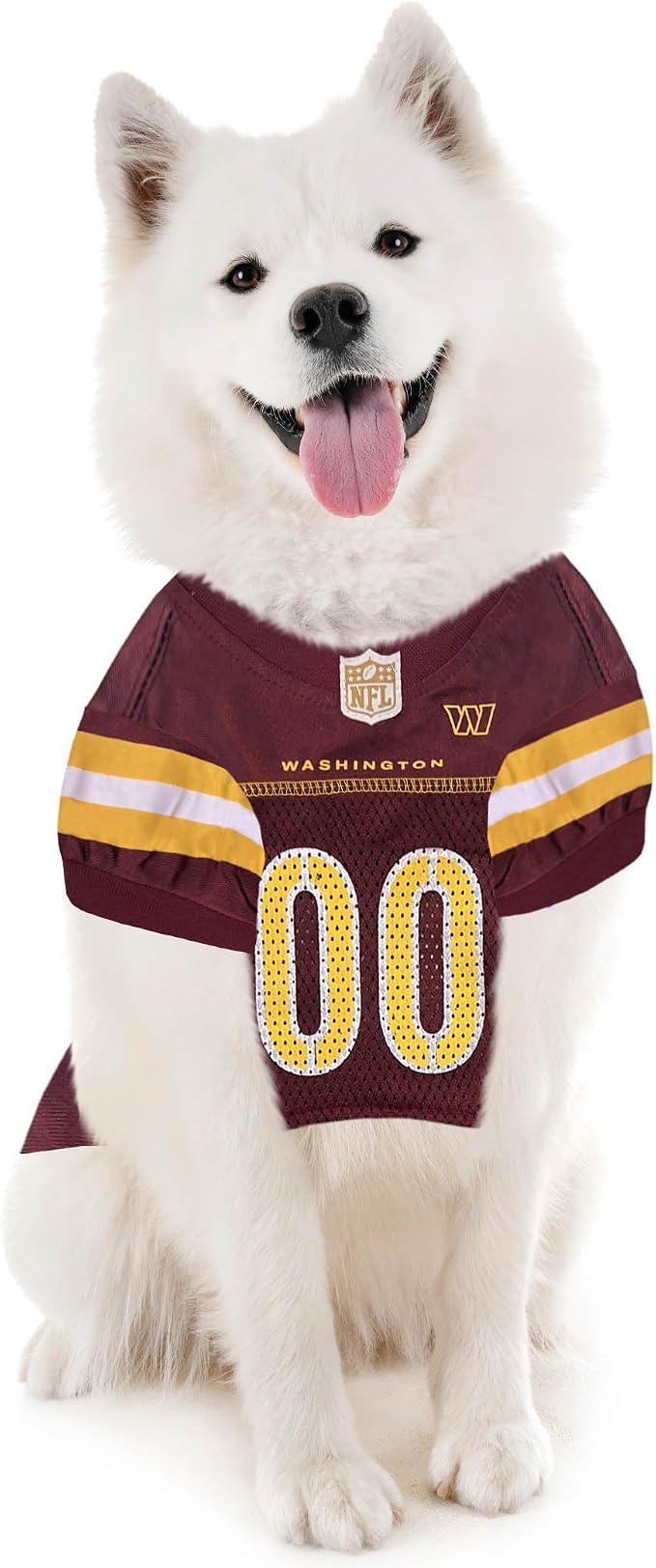 Pets First NFL NFC East Mesh Jersey for Dogs, X-Large, Washington Commanders