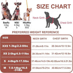 Puppytie XXS Puppy Harness with Multifunction Dog Leash,Soft Adjustable No Choke Escape Proof Pet Harness Vest,Brown Caramel,XXS