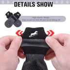 EXPAWLORER Anti Slip Dog Socks to Prevent Licking Paws,Winter Dog Boots & Paw Protectors,Dog Booties for Hardwood Floors with Grippers,Dog Shoes for Hot/Cold Pavement Small Medium Large Senior Dog