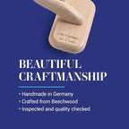 Chris Christensen Mark II Slicker Brush for Dogs, 12mm Pins, Groom Like a Pro, Handcrafted Lightweight Beechwood Ergonomic Handle, Stainless Steel Pins, A5II Small. Made in Germany.