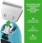 Wahl Professional Animal Competition Blade, 2377-100, 10 W | Extra Wide, Detachable Blade with 1/16 in Cut Length
