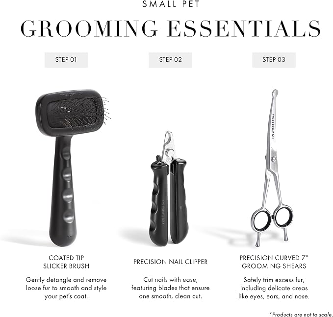 Tweezerman Slicker Brush for Pets-Grooming Brush with Coated Bristles