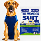 Surgi Snuggly Dog Surgery Recovery Suit - Dog Onesie for Post Surgery Recovery, Female Spay & Male Neuter - Surgical Suit for Dogs, E-Collar Cone Alternative, Double Blue - 2X-Large - 31" - 35" (EC)