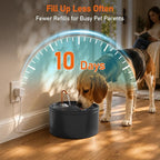 MISFANS Ceramic Dog Water Fountain, 4L/135oz/1.1Gal – All-Ceramic Body with Copper Water Spout – Pet Drinking Fountain for Medium & Small Dogs, Ultra-Quiet Pump, Includes 3 Filters & Sponges