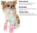 Mesh Dog Shoes Breathable Lightweight Wearproof Slip Resistant Cute Fashion Puppy Boots for Summer, Soft Mesh Rubber Sole for Hot Pavement Protection Indoor Floor