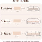 Non Slip Couch Covers for 3 Cushion Couch, Pet Sofa Cover Washable | Couch Cover for Dogs Cat Scratch Proof, Plush Sofa Covers Simply Put Sofa Slipcovers, Pet Friendly ,Oatmeal, 27.6" x 82.7"