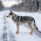 KOOLTAIL Anti Slip Dog Socks to Prevent Licking Paws and Slipping, Extra-Thick Grip Pet Boots & Paw Protectors, Winter Warm Puppy Shoes Booties for Hardwood Floors Small Medium Large Senior Dogs, S