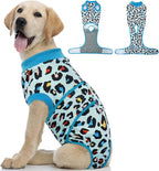 Kuoser Dog Recovery Suit After Surgery, Spay Neuter Surgical Suit for Dogs | Post Surgery Anti-Licking Dog Onesie Protects Wounds and Incisions, E-Collar & Cone Alternative Bodysuit for Female Male Dogs