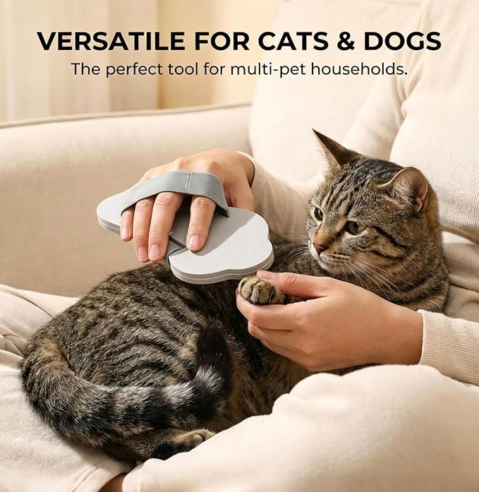 Dog Nail Scratch Board Handheld with Hand Strap, Frosted EVA | Non-Slip Dog Nail File Board, Portable & Durable Dog Nail Grinder Quiet Scratching Board for Small, Medium, and Large Pets
