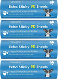 4-Pack Lint Roller Refills - 6.3 inch Width, 90 Sheets per Roll (360 Sheets Total)