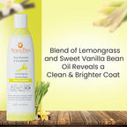Dog Shampoo – Cleansing Wash, Conditioning, Moisturizing – Healthy Ingredients – Aromatic Grooming Puppy Shampoo – Tearless Cleaner, Lemongrass Vanilla Bean 13.5 oz