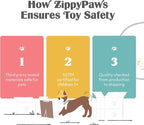 ZippyPaws Birthday Box - Dog Squeaky Toys to Keep Them Busy, Funny Food Plush for Small, Medium, & Large Dogs, Cute Stuffed Puppy Toy & Hat, Pet Products, Gift for Dogs of All Breeds - 3-Pack