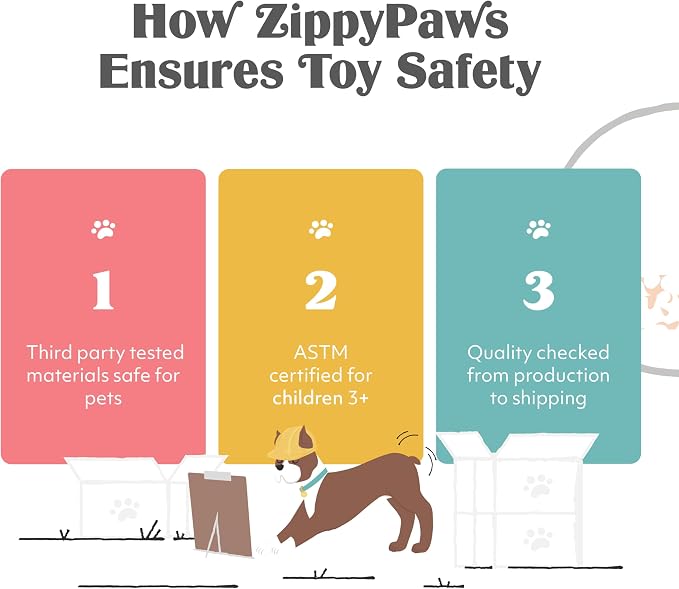 ZippyPaws Birthday Box - Dog Squeaky Toys to Keep Them Busy, Funny Food Plush for Small, Medium, & Large Dogs, Cute Stuffed Puppy Toy & Hat, Pet Products, Gift for Dogs of All Breeds - 3-Pack