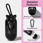 VETRESKA Dog Poop Bag Dispenser with 105 Counts, Rose & Honey Scented | Leak Proof and Extra Thick Pet Waste Bags for Dog Walking and Cat Litter