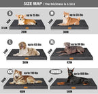 Patas Lague Orthopedic Large Dog Bed Pet Crate Mat 42''X28'' Dark Grey | Egg-Crate Foam Dog Couch For Large Sized Dogs, Waterproof Removable Cover, Soft Pet Bed With Nonskid Bottom