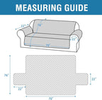 H.VERSAILTEX Sofa Cover 100% Waterproof Slipcover Furniture Protector, Washable Couch Cover with Non-Skid Backing and Elastic Straps for Kids, Dogs, Pets(Sofa, Brown)