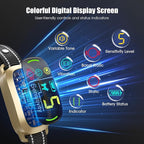 Smart AI Bark Collar for Large Medium Small Dogs, Anti Barking Device with 5 Training Modes, Exclusive Forced Bark-Stopping, Rechargeable IP67 Waterproof Bark Collar with 5 Sensitivity (Gold)