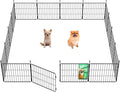 FXW MiniPaws Dog Playpen, Indoor, Yard & RV Camping, 20" H, 16 Panels | Portable, Expandable Layout, Tool-Free Setup, For Puppies & Small Dogs