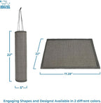 Best Pet Supplies Catify Hanging Cat Scratcher - Log, Gray | Cat Door Scratcher, Scratching Mat, Heavy Duty Sisal, Furniture Protector, Safe for Paws, Non-Slip, Durable, Multi-Functional
