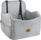Dog Car Seat for Small/Medium Dogs, Detachable Washable Dog Booster Car Seat Under 35lbs, High-Support Memory Foam,Travel Bed with Storage Pockets